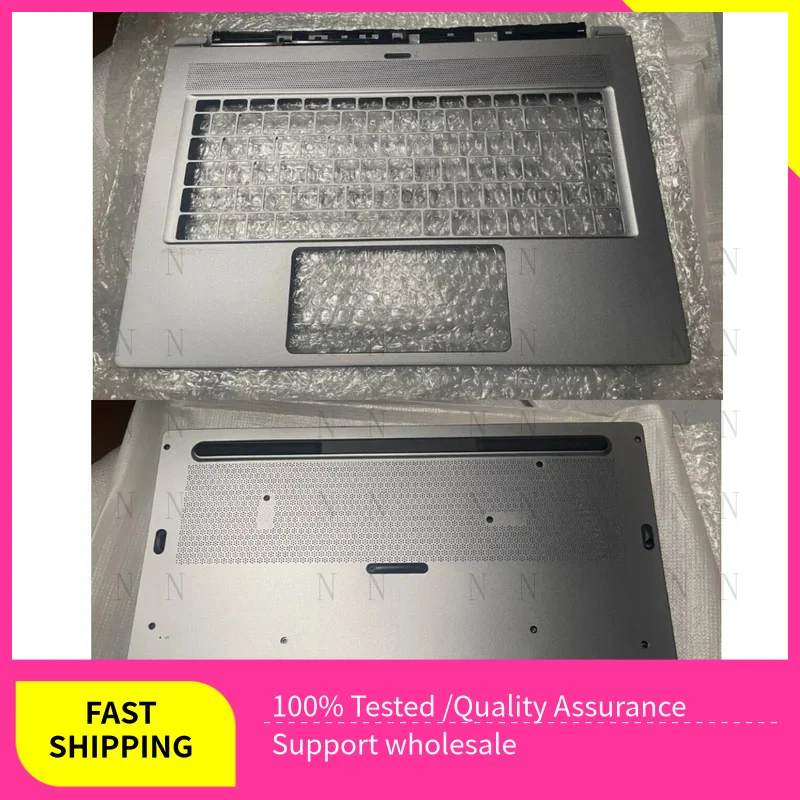 Y  New For MSI GS65 MS-16Q5 P65 Creator 8RD 15.6” Palmrest + Bottom Case Silver