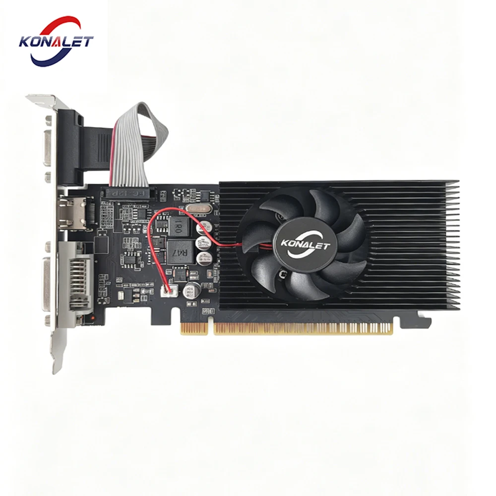 KONALET GT730 4GB DDR3 Graphics Card 128bit HDMI VGA DVI GPU for Desktop Office PC Low Profile Video