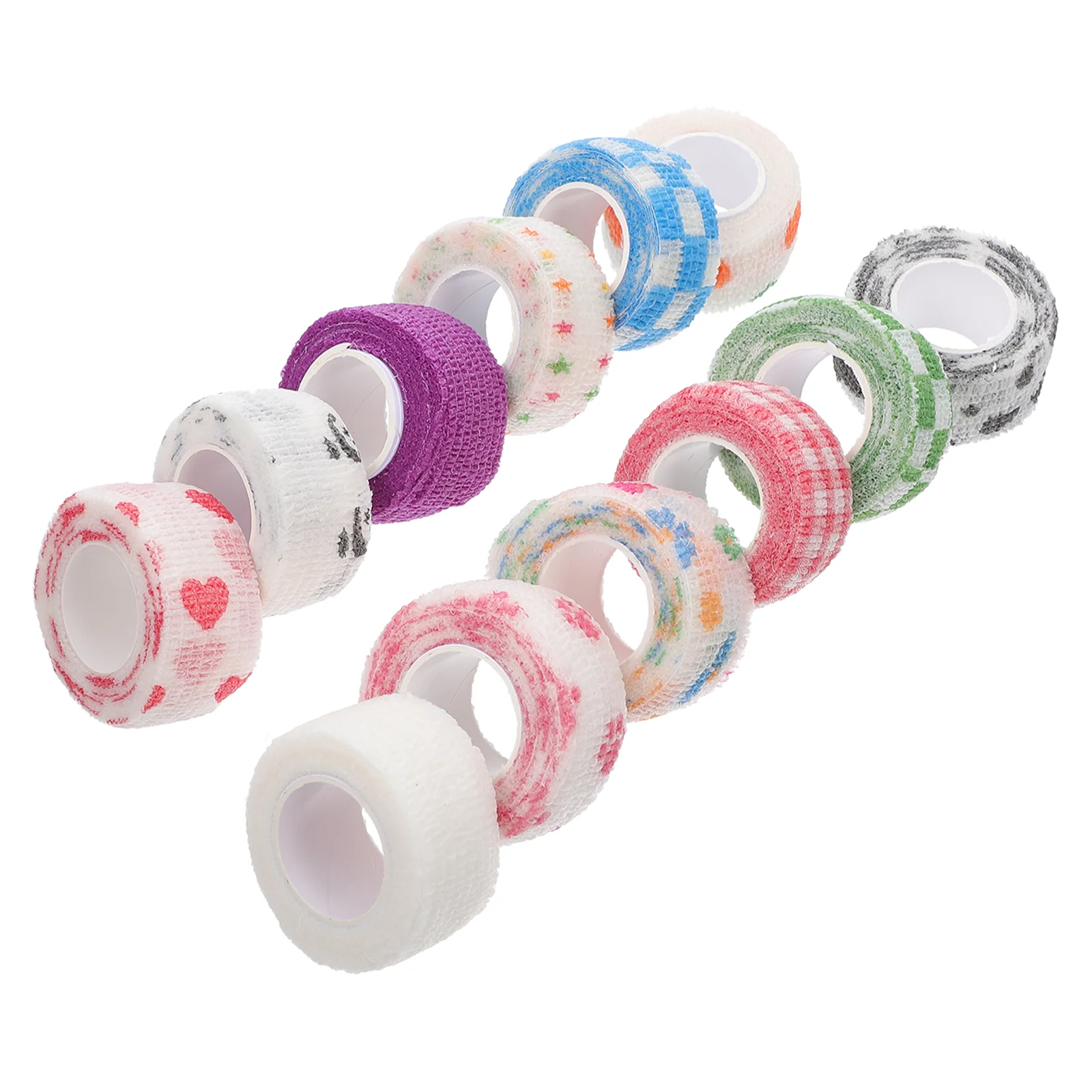 

12 Pcs Finger Bandage Ace Wrap Elastic Bandages Self Adhesive Tapes Sports Wrappers for Cohesive Wraps Student