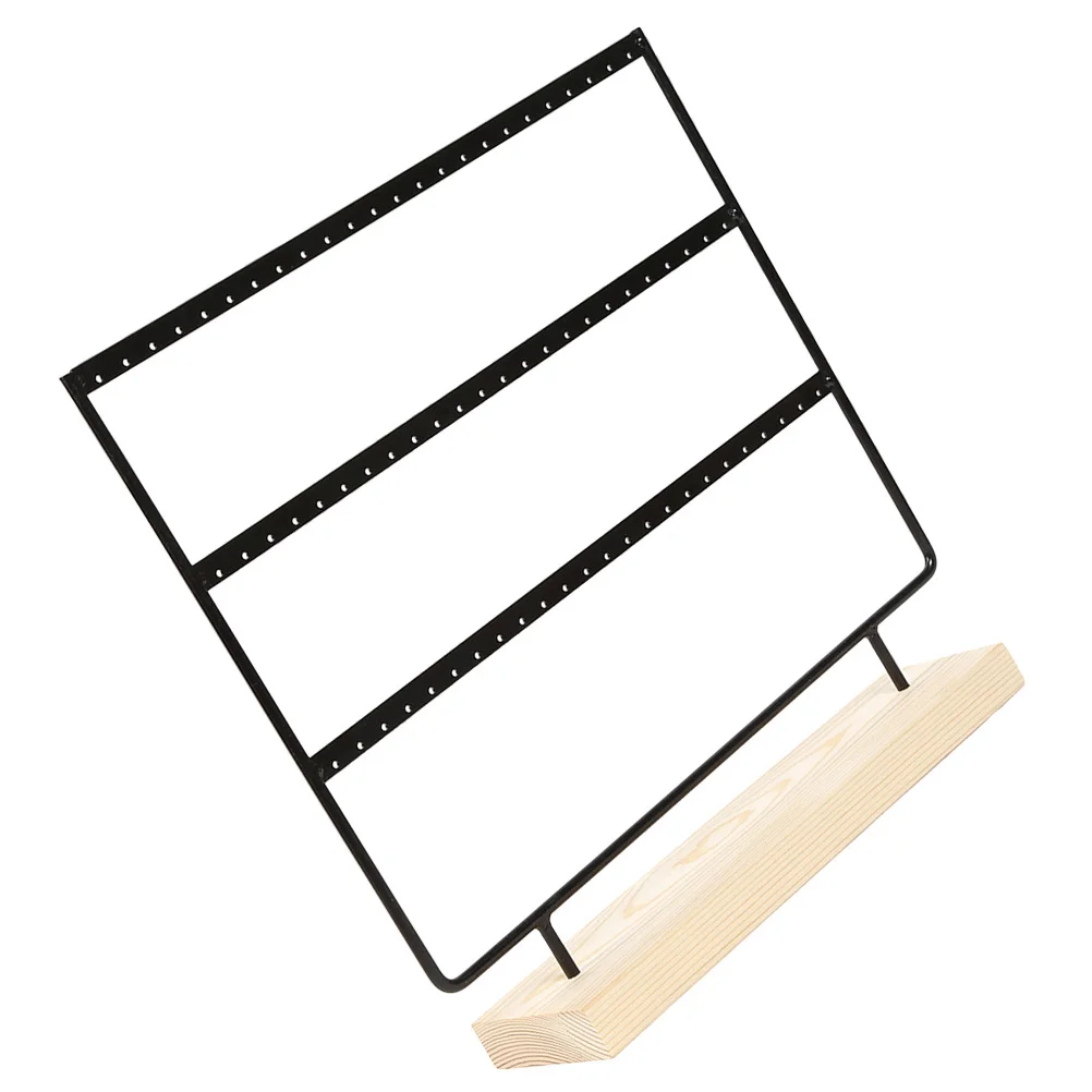 

Jewelry Storage Stand 3-Tier Iron Earring Holder Organizer For Necklaces Rings Bracelets Display Rack Desktop Home Decor