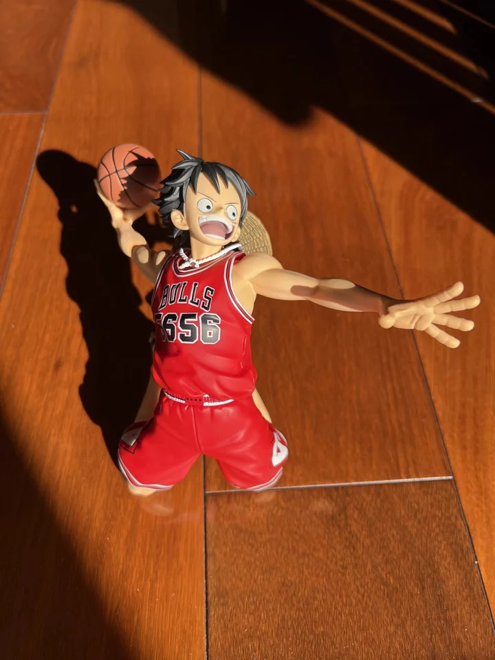 NEW Bandai Banpresto One Piece x NBA MSP Collaboration Monkey D. Luffy Collectible Figure Official Licensed PVC Model Fans Gifts - view 6