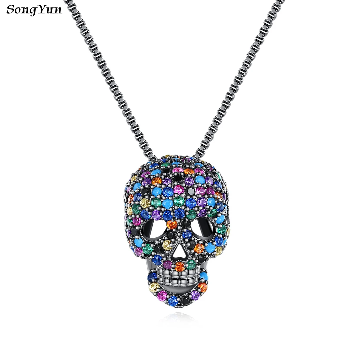 

SongYun Jewelry MHT Quality Brass Necklace Pendant Chain CZ 7A Zircon Anniversary Gift Daughter Gift Women Man Necklaces Jewelry