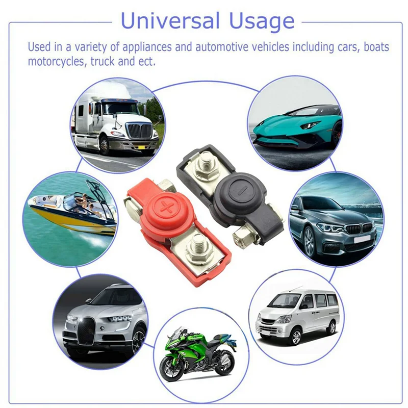 Well 8 Pair Battery Terminal Heavy Duty Car Vehicle Quick Connector Cable Clamp Clip