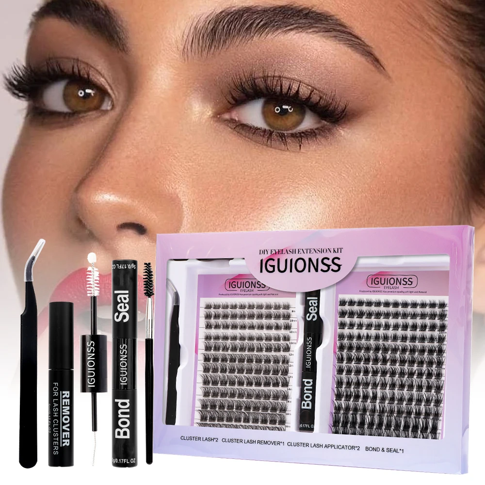 Eye Lash Clusters Set Individuele Wimpers Cluster Wimper Extensions D Curl Wimpers Clusters Lijm Verwijderaar Pincet