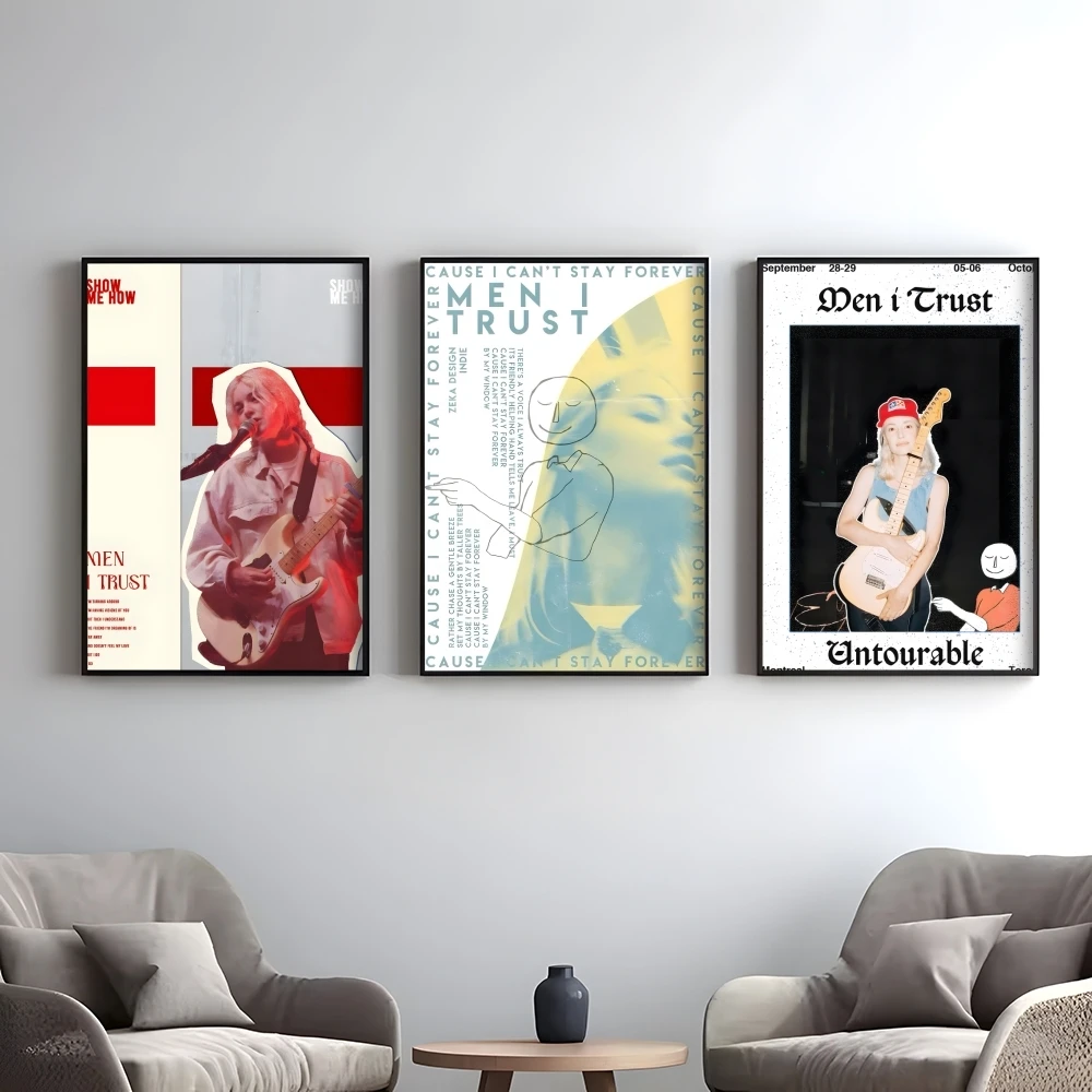 Music Band M-Men I Trust Poster Elegant And Affordable Wall Art Stickers For Dormitory Living Room And Bedroom Spaces