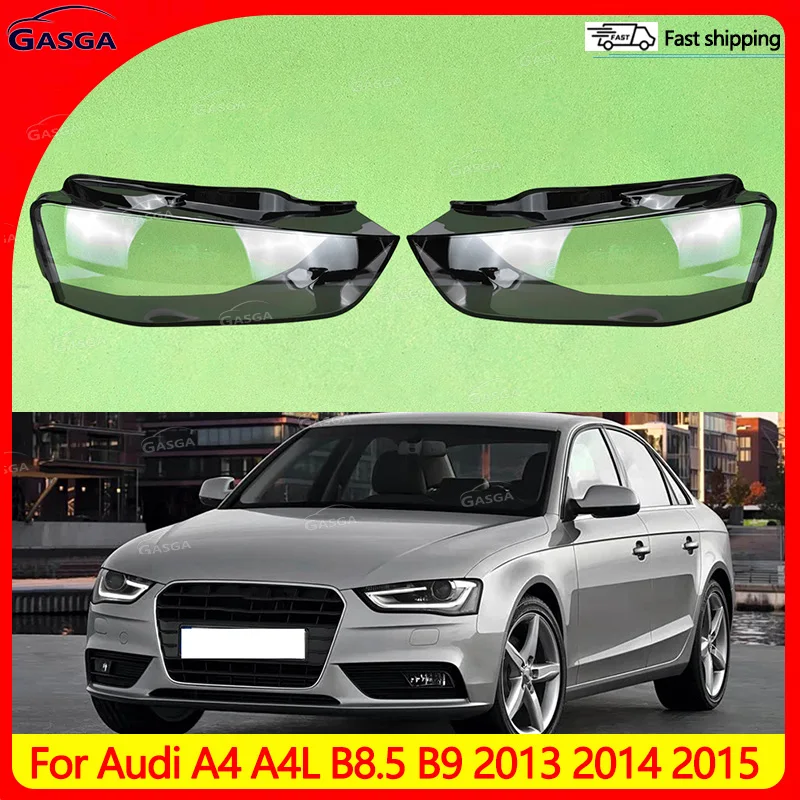For Audi A4 A4L B8.5 B9 2013 2014 2015  High-Quality Clear Headlight Covers Headlight Protective Cover Replacing the Lampshade