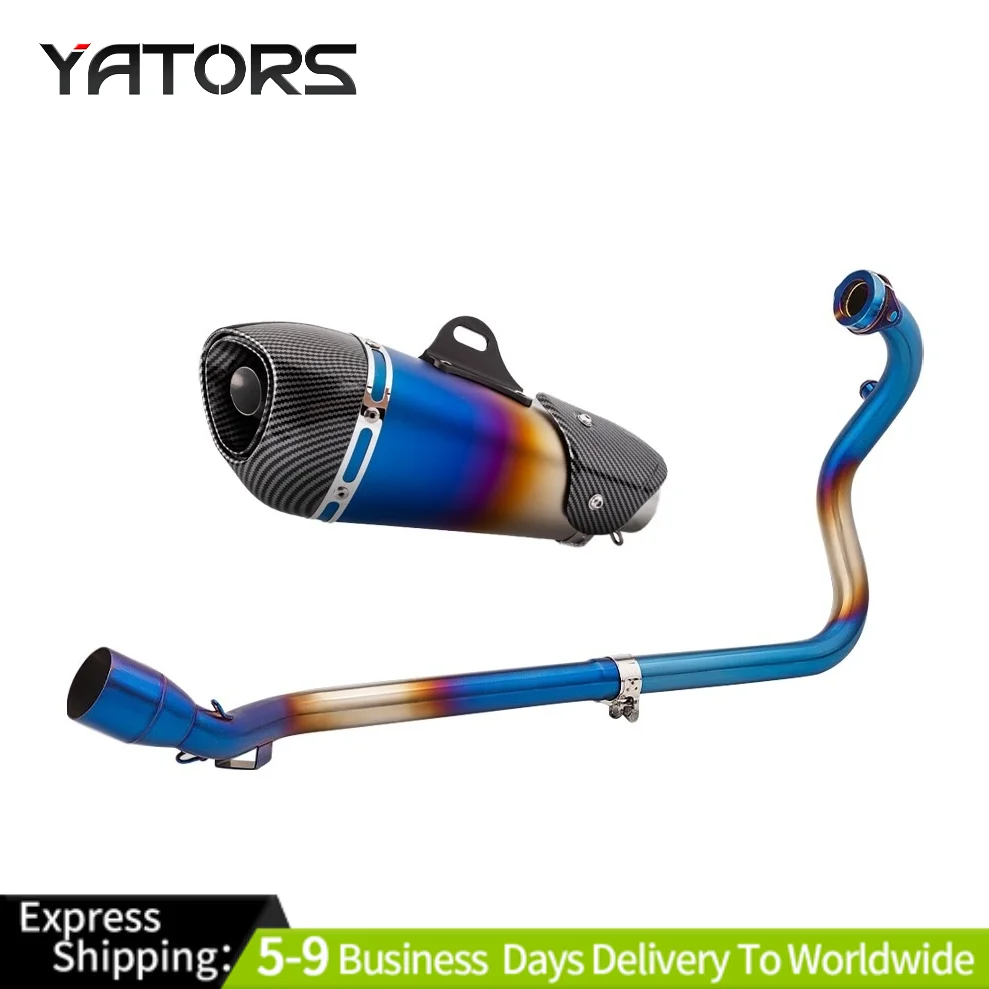 

For Yamaha FZ250 FZS250 Fazer 250 Muffler Escape Modify Exhaust Front Link Pipe Exhaust Systems Exhausts Pipes