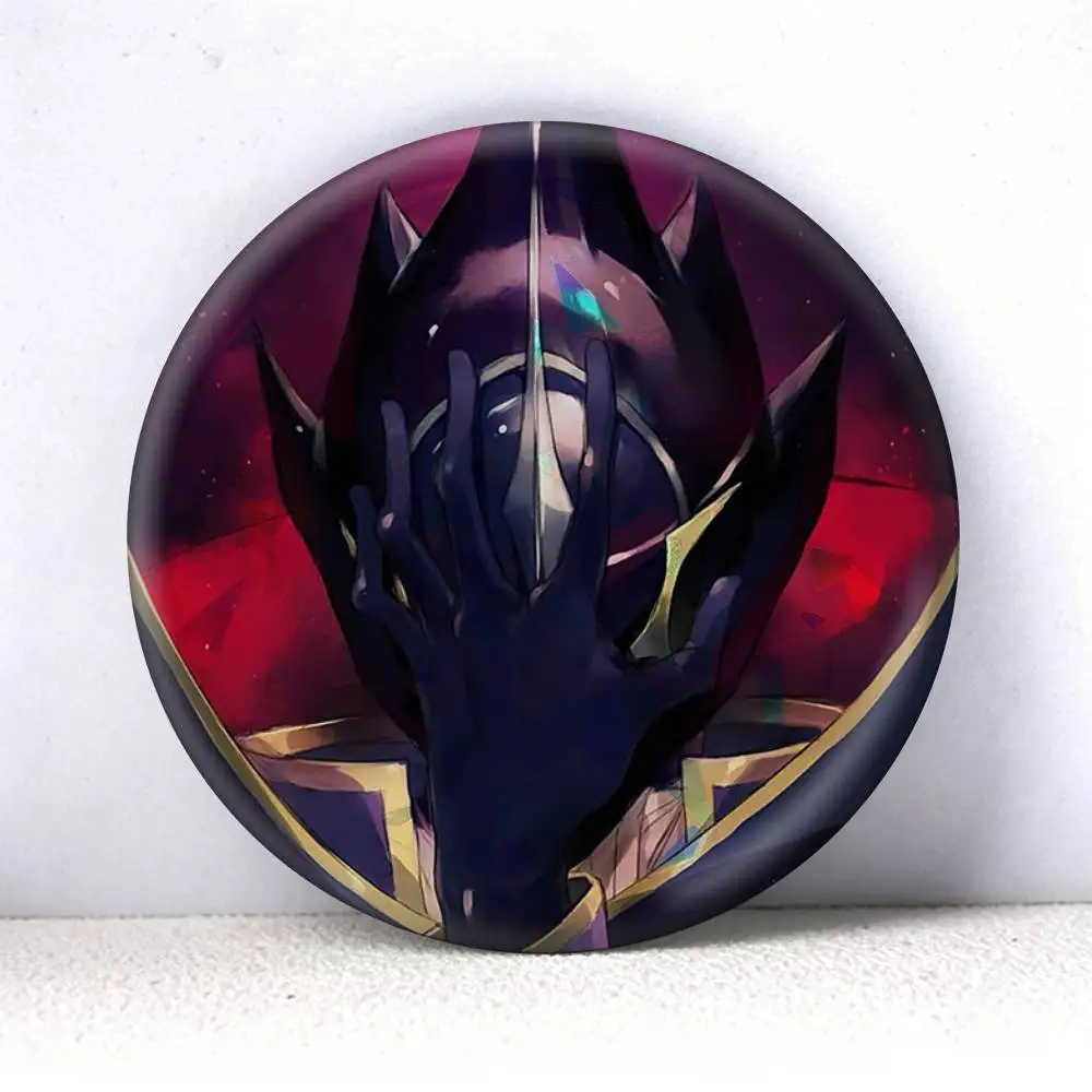 Code Geass CC Lelouch  75mm 44mm 25mm Accessories Toys Badge Brooch Backpack Hat Pins