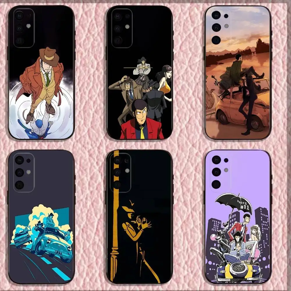 

Anime L-Lupin The Third Phone Case For Samsung S 25,24,23,22,30,21,10,9,Ultra,Plus,Lite,FE,4,5G Black Soft Case