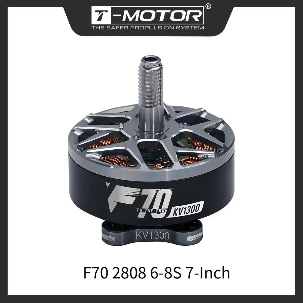 T-MOTOR T-HOBBY F70 2808 6-8S FPV Racing Motor 1300KV Max Thrust 2450g For 7-inch SPEC Racing Drone Aircraft DIY PARTS