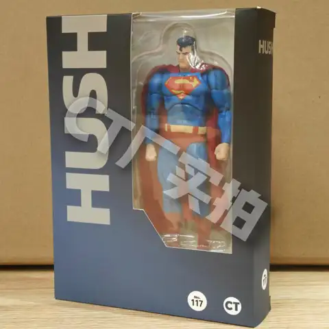 CT Superman Mafex 117 Hush Comic Version Dc Justice League Articulated Action Figure Collectible Model 16Cm For Adult Collection