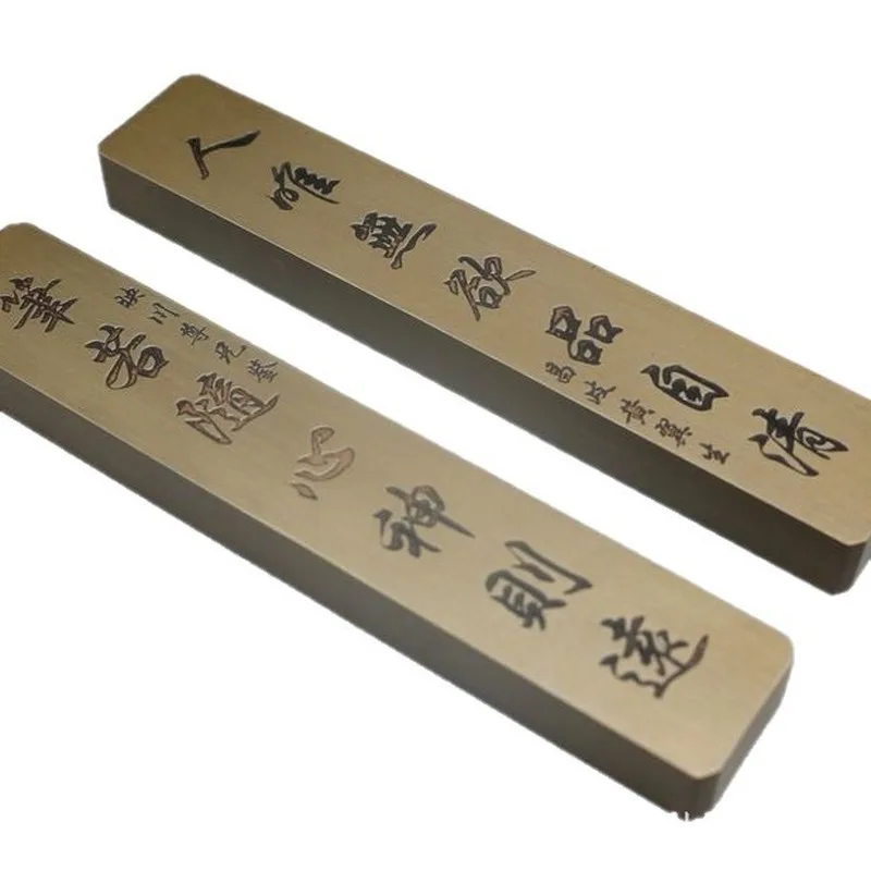 Brass craft stationery ruler, paperweight, office and study decoration, various styles available