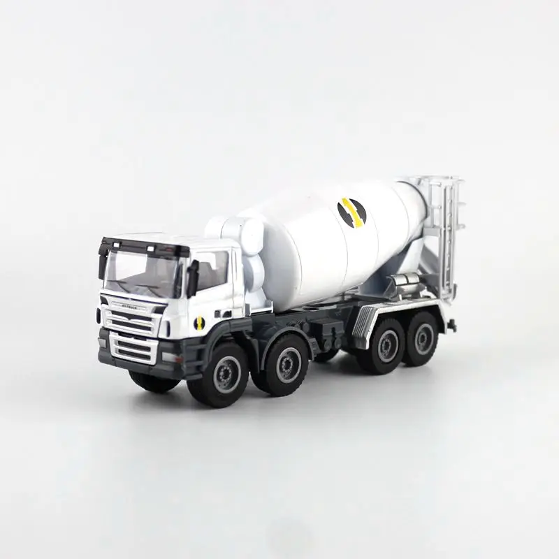 1:50 Scale Diecast Toy Vehicle Model Heavy Concrete Mixer Truck Engineering Car Educational Collection Gift For Children