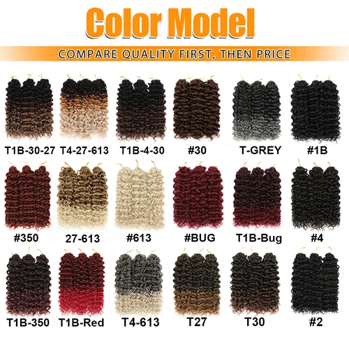 Imagen 2 del producto Extensiones de cabello de ganchillo sintético GOGO Curl para mujer, hebras de cabello trenzado Afro Curl de 14, 18 y 22 pulgadas para mujeres africanas