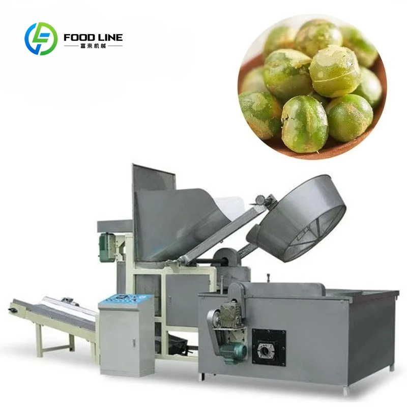 Customized Electric Heating Batched Frying Machine Multiple Energy Sources Vibration for Pellt Chips Snacks Food Frying