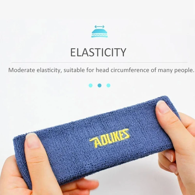 Outdoor Sports Breathable And Sweat Absorbing Towel Headband, Pure Cotton Sports Headband For Men And Women