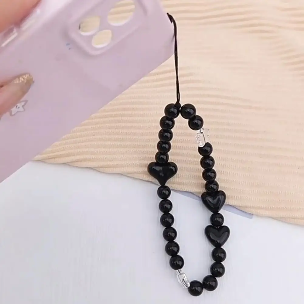 الهاتف المحمول معلقة سلسلة قبضة الهاتف حزام مطرز الهاتف شنقا سلسلة شريط للرسغ مجموعة للنساء خلية عالمية للفتيات