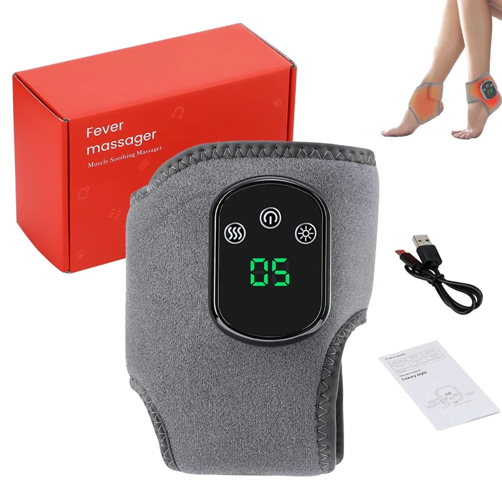 

3-in-1 Foot Massager 3 Vibration Mode Cordless Electric Foot Ankle Massager Muscles Relax 5 Heat Leavel