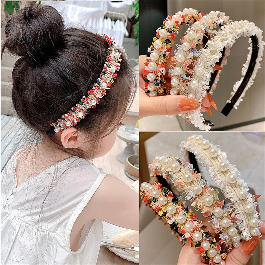 Colorful children's schoolgirls and middle school children's hairpin hairband cute baby anti-skid headband little girl hair head