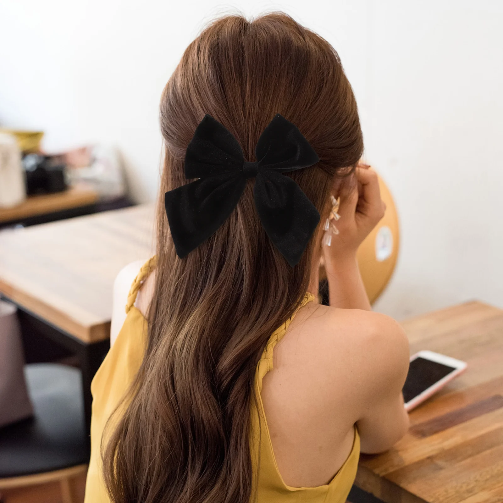 

4 pcs Little Girl Accessories Bow Clips For Girls Cute Accessories Decorative Hair Clips Little Girl Party Hair Bows Clip