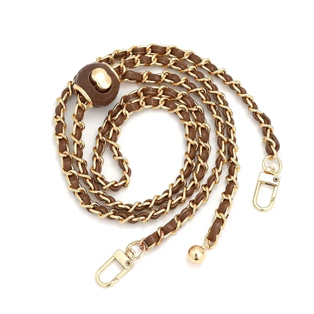 Small Metal Bag Chain Golden Balls Chain Adjustable Length Strap Replacement Shoulder Strap Non-fading Chain