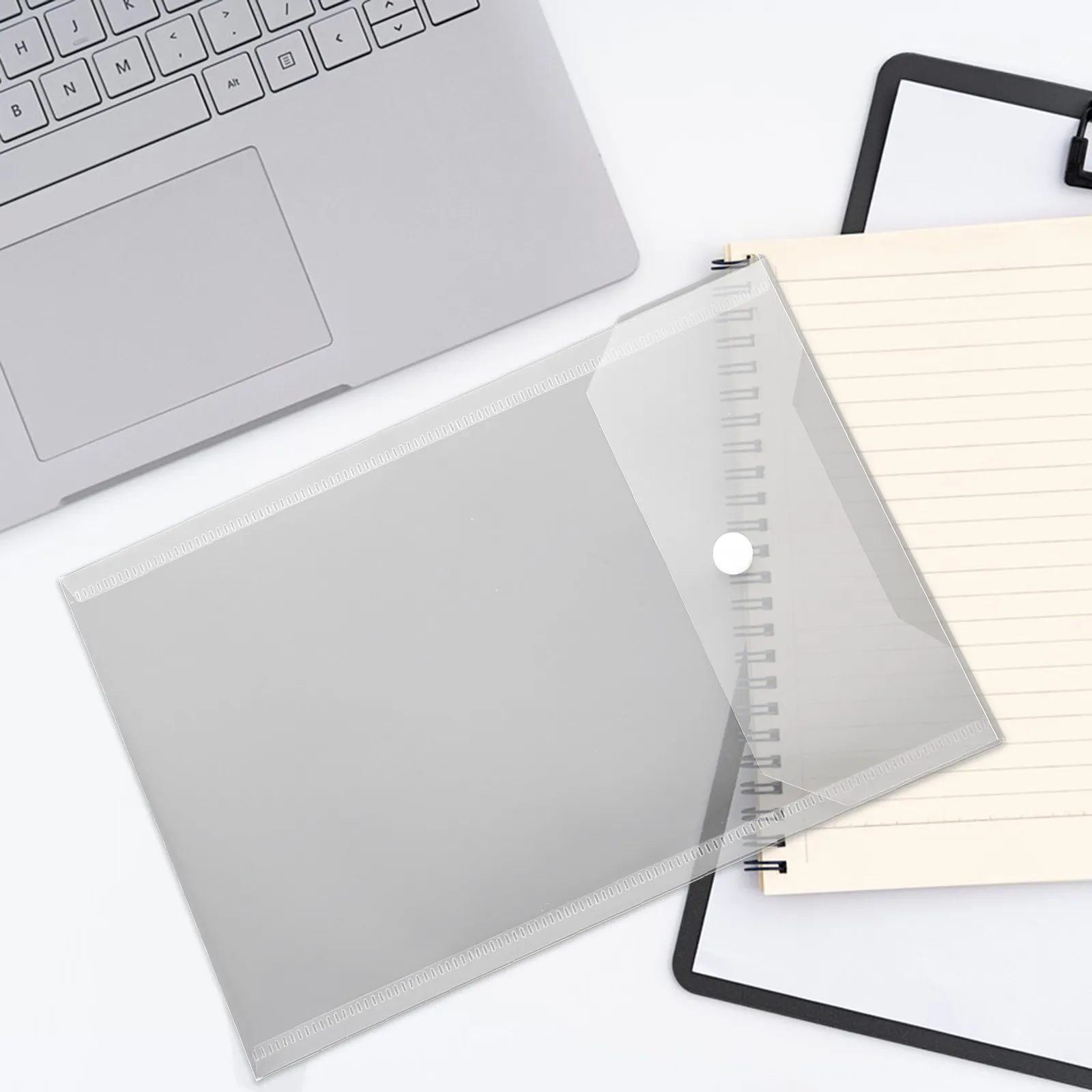 

Набор из 12 прозрачных папок-конвертов формата А5 из ПВХ с кнопкой-защелкой для учителей, студентов, офисных работников и школьников