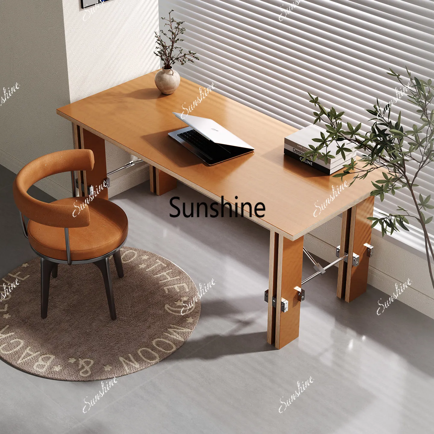 

Bauhaus study desk Ocean board Computer desk Long study table
