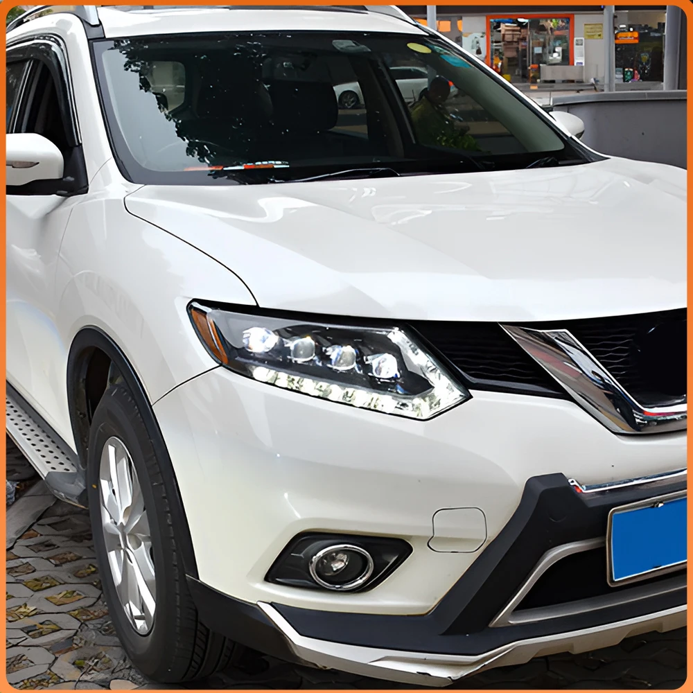 

High Quality LED Auto Headlights Assembly Projector Lens Dynamic Turn Signal Light Car Accessories For Nissan X-Trail 2014-2016