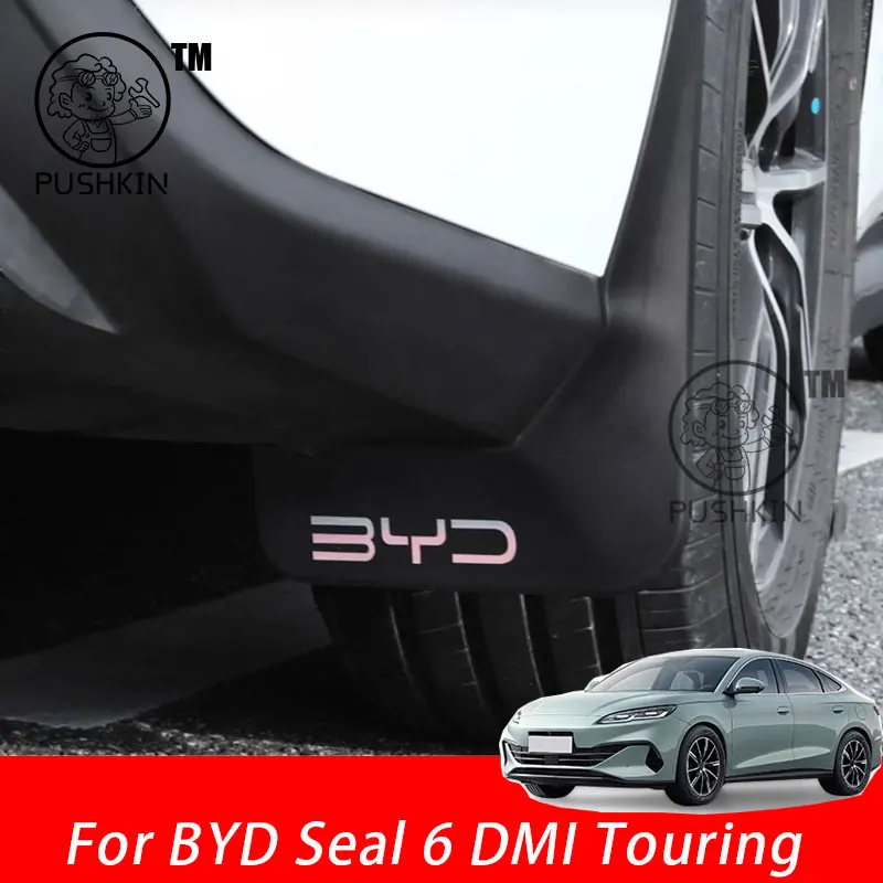 

For BYD Seal 6 C6 DMI Touring 2025 2026 Car Mudguards Plastic Fender Cover Flares Splash Guard Cover Auto Mud Flaps Accessories