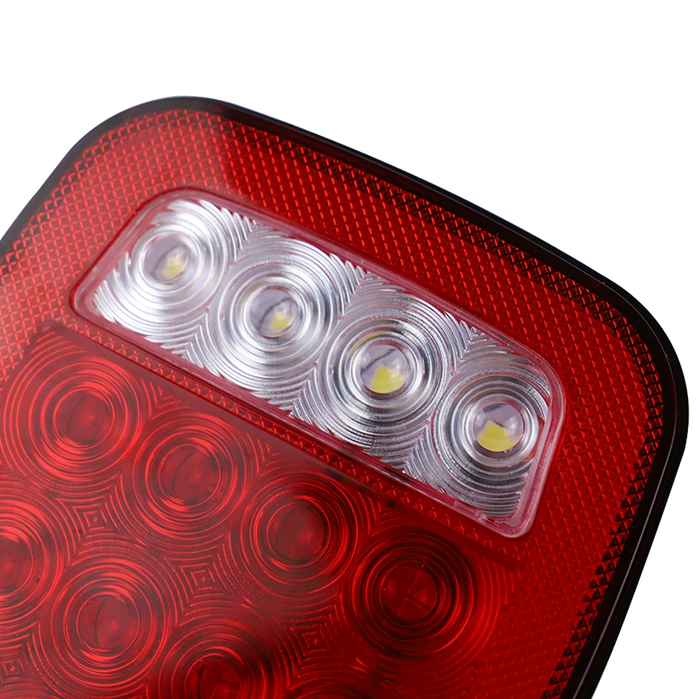 16 LED Stop Brake Reverse Flowing Flashing Tail Light For 1979-2006 Jeep Wrangler YJ TJ CJ Pickup Truck