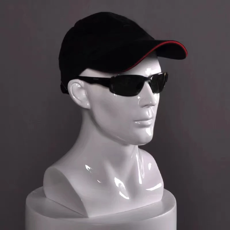 

Male Mannequin Manikin Model Crash Helmet Headset Display Human Hair Accessory Wig Salon Beauty Scarf Glass Hat Cap Stand Rack