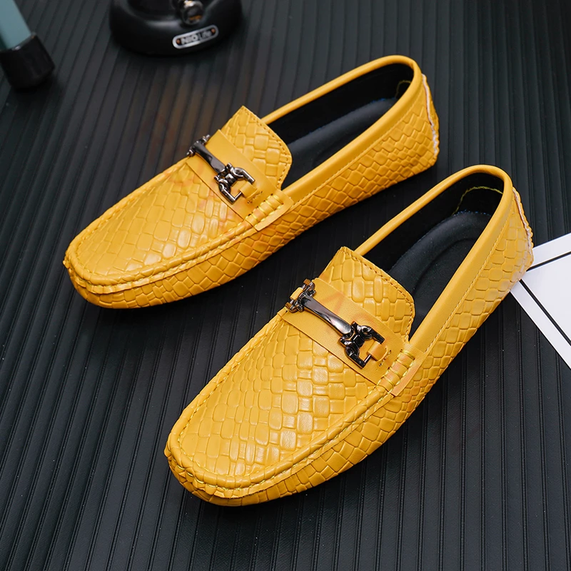 Yellow boots for Women 2024 man Sandals men walking Shoes Sandals Moccasin Leather Loafers Platform Sandals Sandalias mujer 48