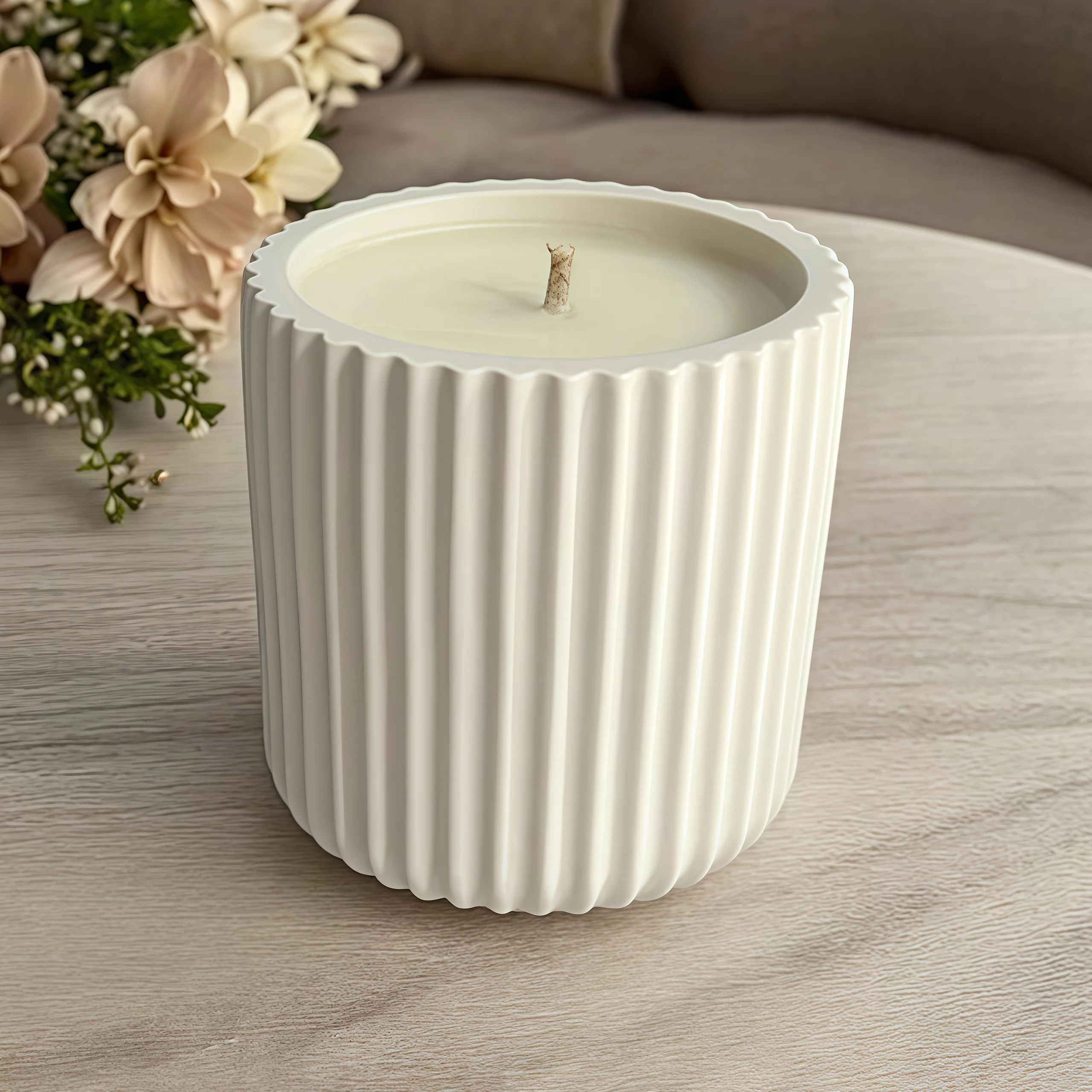 

DIY полосатая чашка для свечи, силиконовая форма, гипсовый бетон, банка для хранения ювелирных изделий, украшение для дома, форма из смолы, ремесла, литье