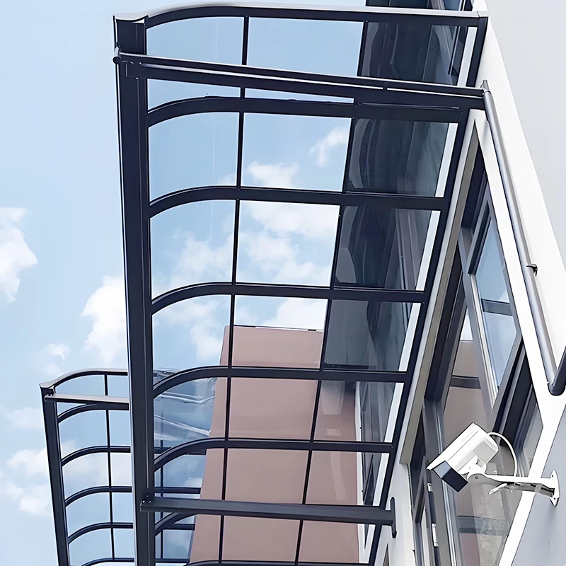 

Front Door & Window Cover Awning Canopy Classic Design Aluminum Polycarbonate Canopy Arch Roof
