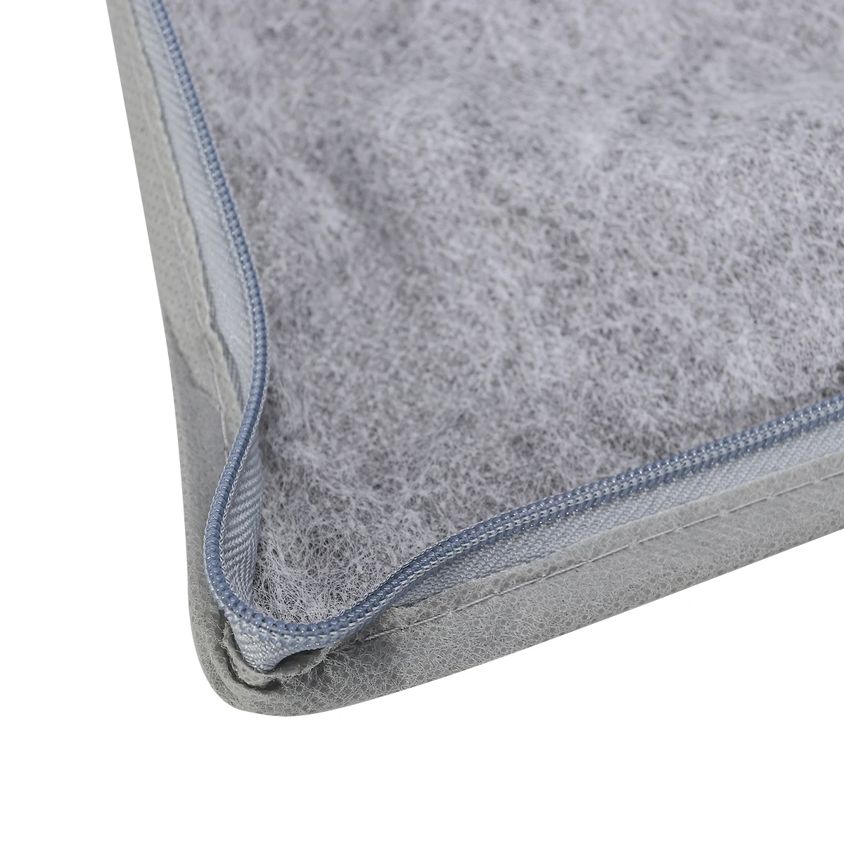 

65L Foldable Bamboo Charcoal Fiber Zippered 3-Layer Clothes Blanket Storage Bag Organizer Box (Grey)