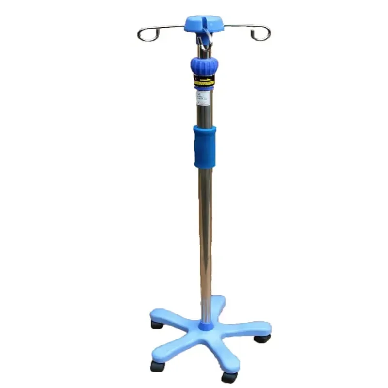 Modern Design Wholesale Movable Infusion Stand Stainless Steel Plastic IV Pole for Hospital Beds Bedrooms Also for Schools