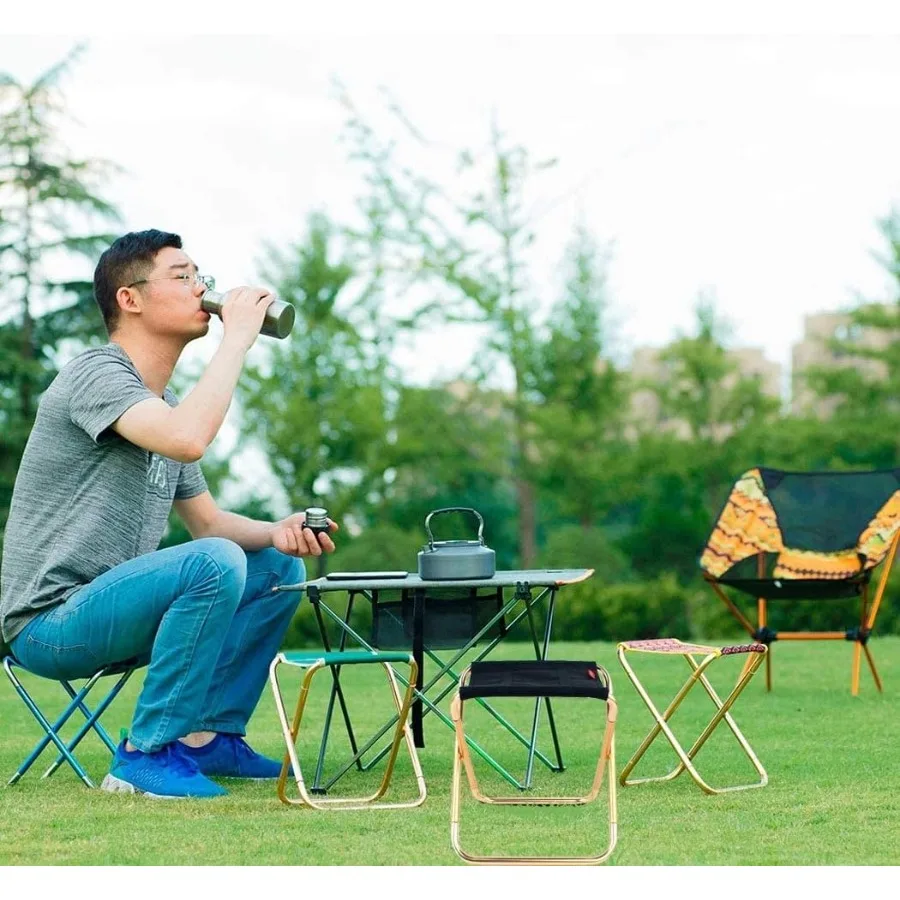 Ultralight Portable Folding Camping Stool for Outdoor Fishing Hiking Backpacking Travelling in Multiple Sizes XL:13x14x15 Large
