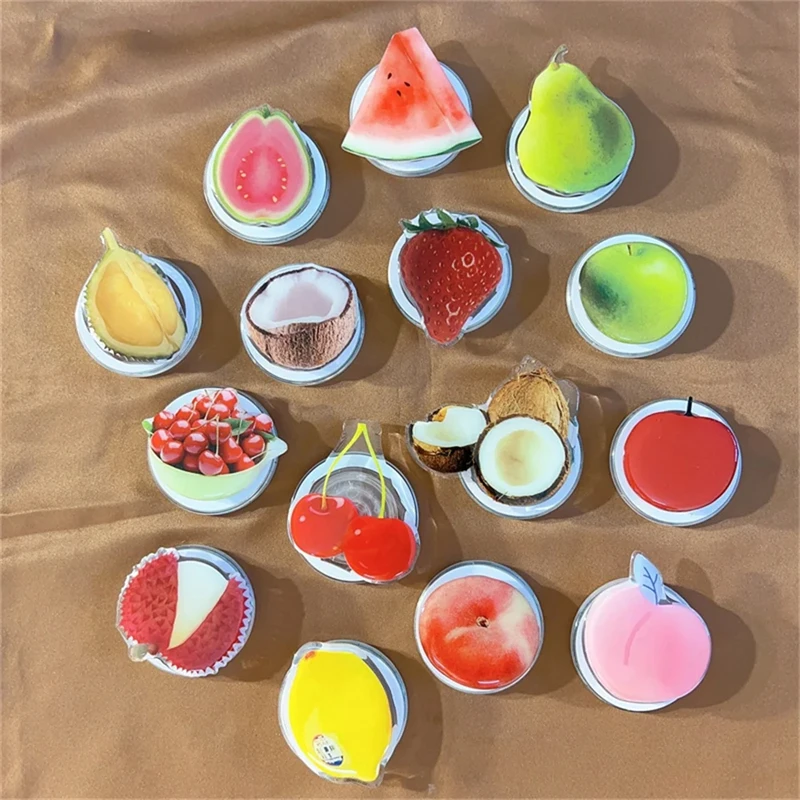 INS Obst Erdbeere Für Magsafe Magnetische Telefon Griptok Grip Tok Ständer Für iPhone 15, Faltbare Drahtlose Lade Fall Halter Ring