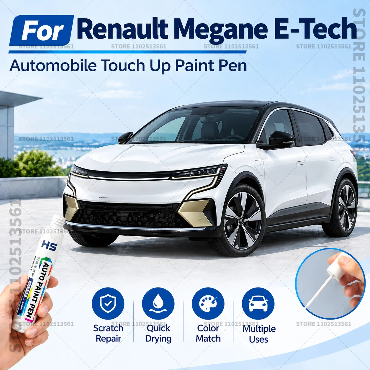 Tech Accessories Renault - For Renault Megane E-Tech Car Scratch