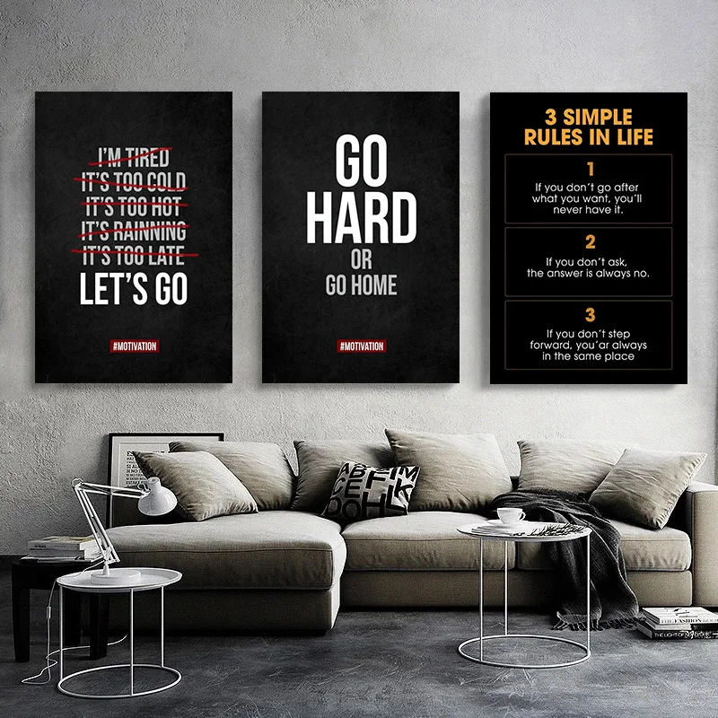 1pc frameless Motivational Quotes Success Poster Lion Mindset Is Everything Canvas Painting And Print Art Room Office Home Wall