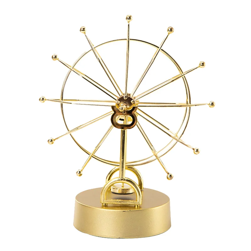 

Metal Wheel Yongdong Instrument Pendulum Miniatures Rotating Color Track Wobbler Room Ornament