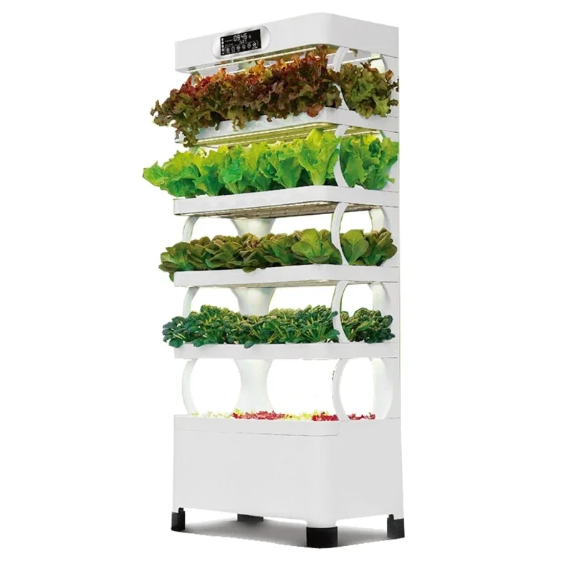 Hot-Selling Hydroponics Indoor Farming Mobile Automatic Home Garden Vertical Farming Rack