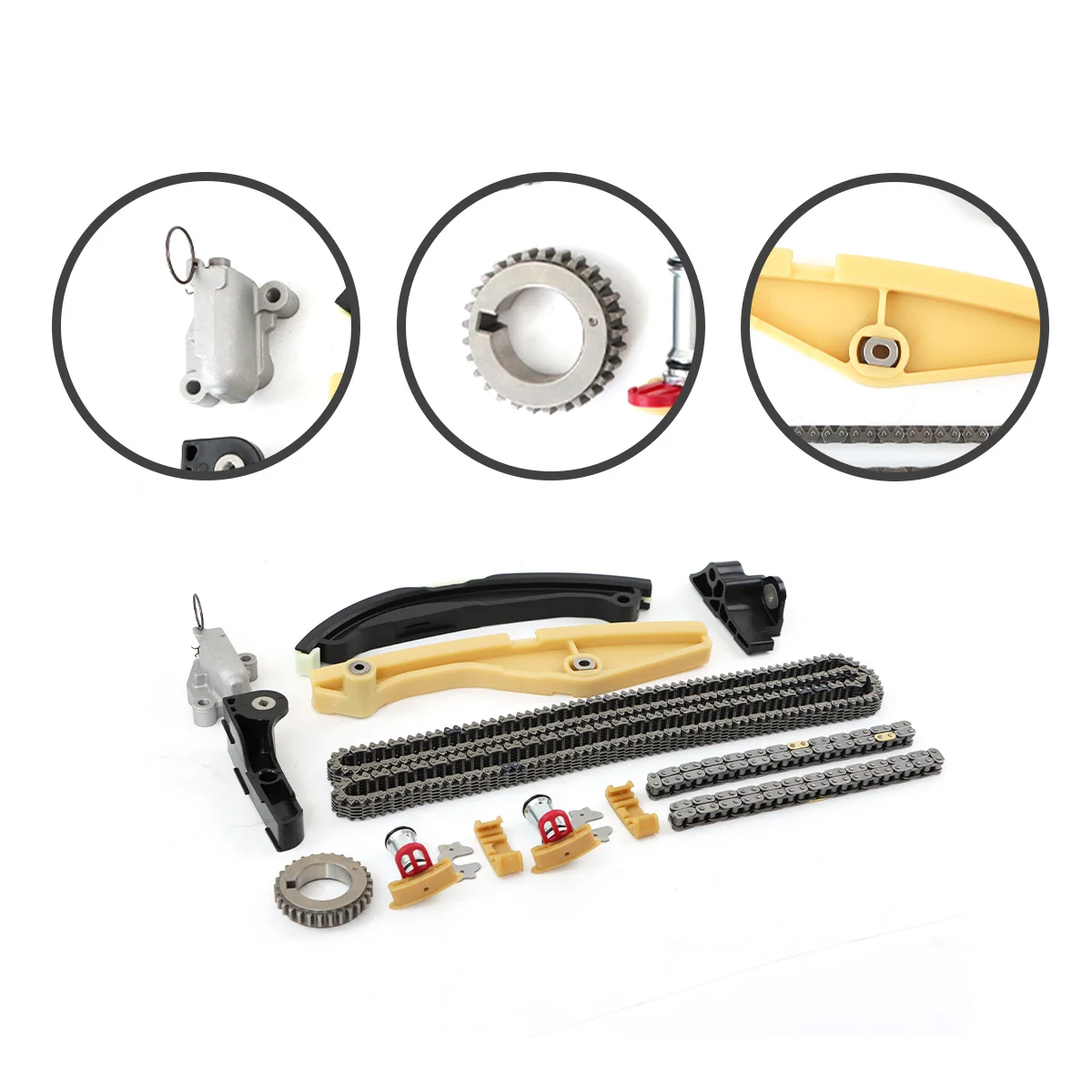 Distributieketting Kit Voor Ford Edge Eplorer F150 Flex Mutang Taurus Transit 3.5 3.7L AT4Z-6306-A AT4Z-6K254-A BL3Z-6268-A Auto Onderdelen