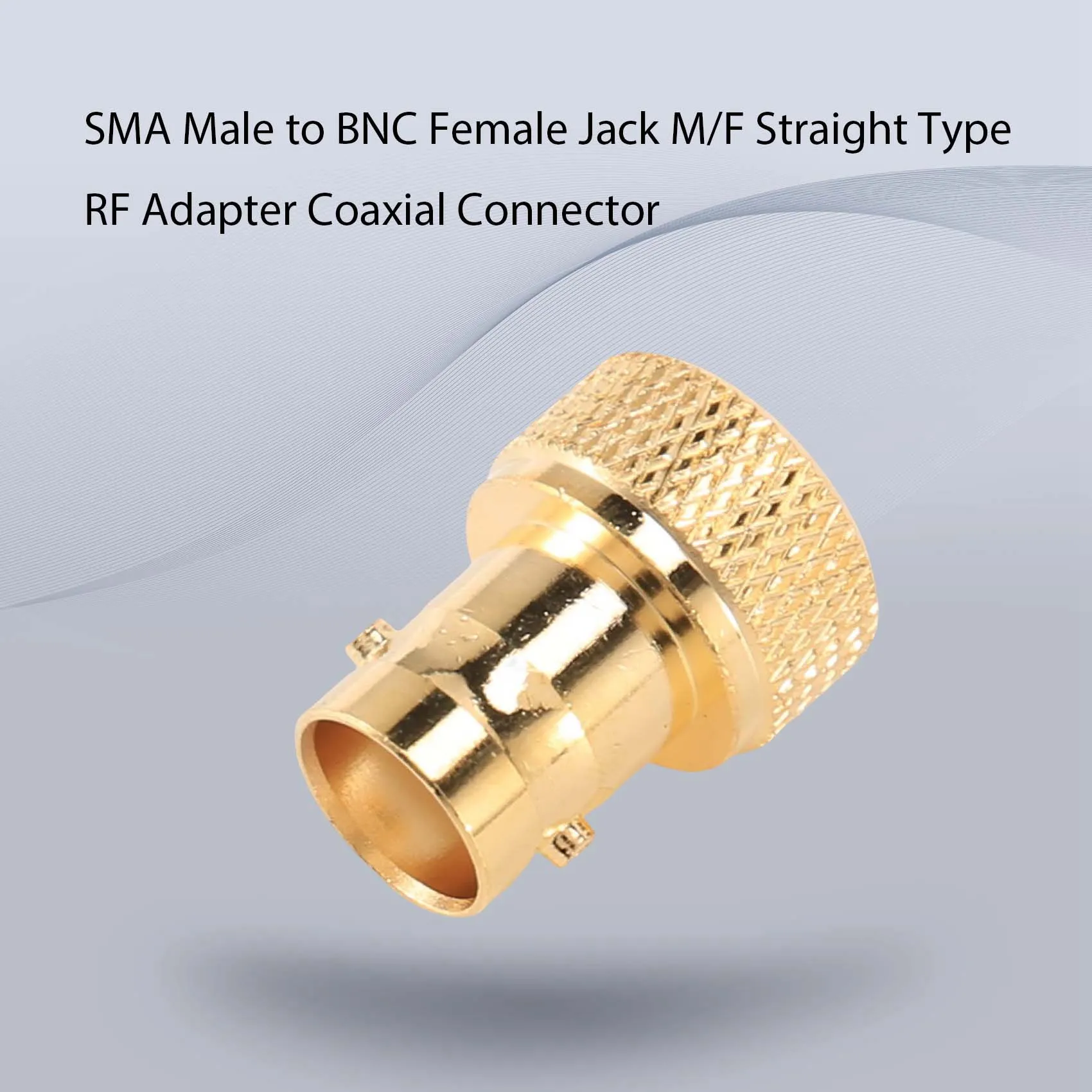 【POPULAR PICK】-SMA Male to BNC Female Jack M/F Straight Type Adapter Coaxial Connector