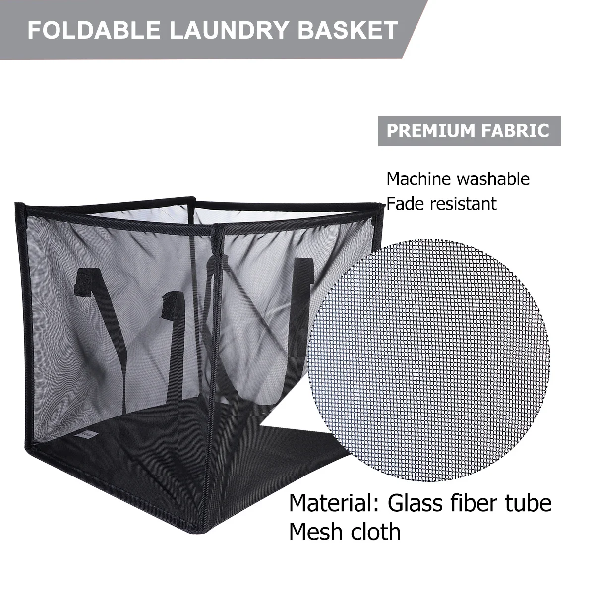 

2Pcs Foldable Dirty Clothes Storage Basket Double Handle Laundry Hamper Organizer for Home Dirty Clothes Storage Basket