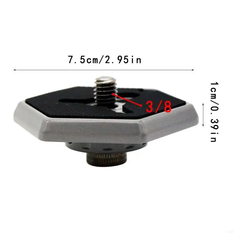 Manfrotto 030-14/38 RC0 3038 3049 사진 스튜디오 카메라용 3/8" 나사 나사 교체가 있는 U13B 육각형 퀵 릴리스 플레이트