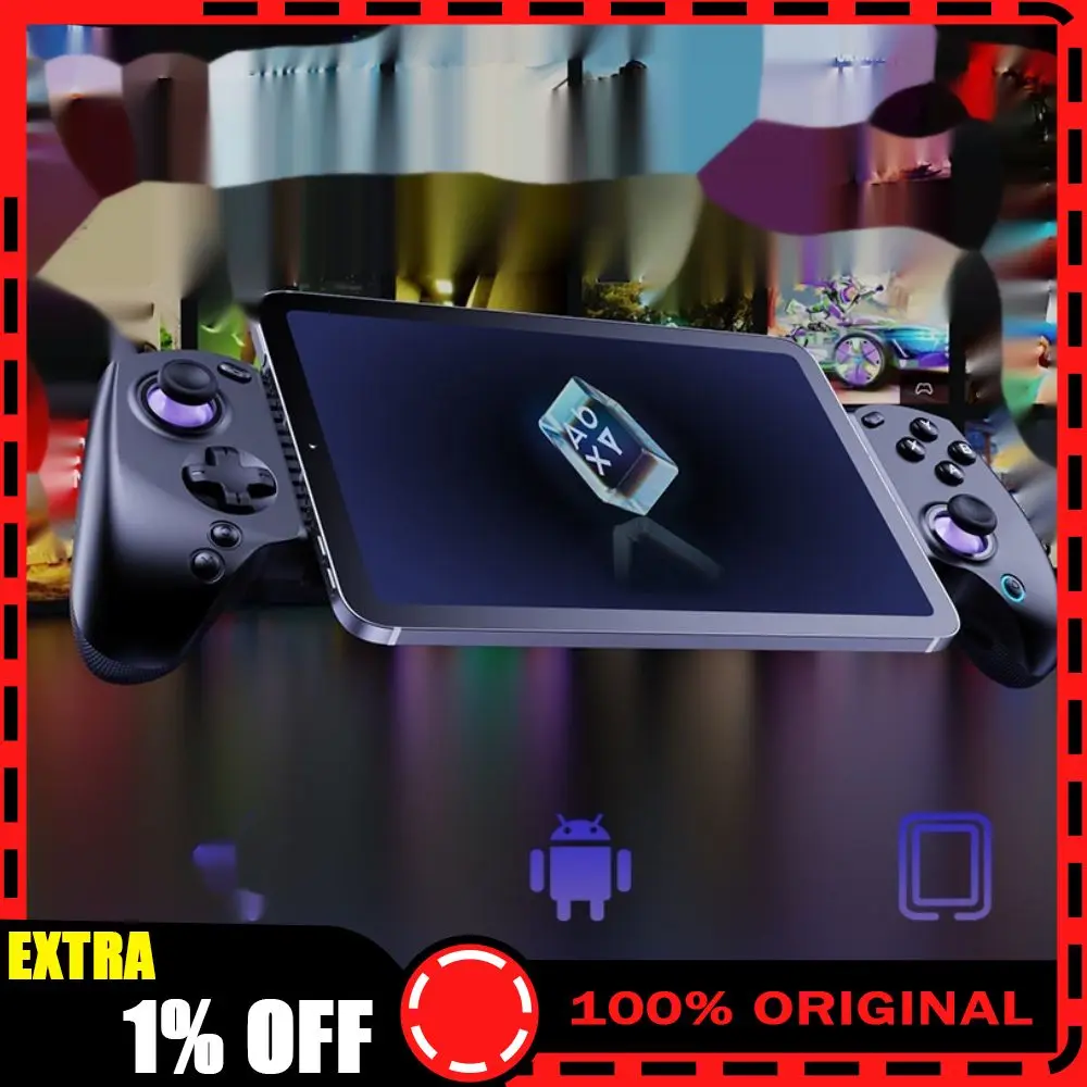 Abxylute S8 Lite Stretching Mobile Tablet Game Controller Wired Type-C Full-Size Hall Effect Joysticks Game Streaming Simulator