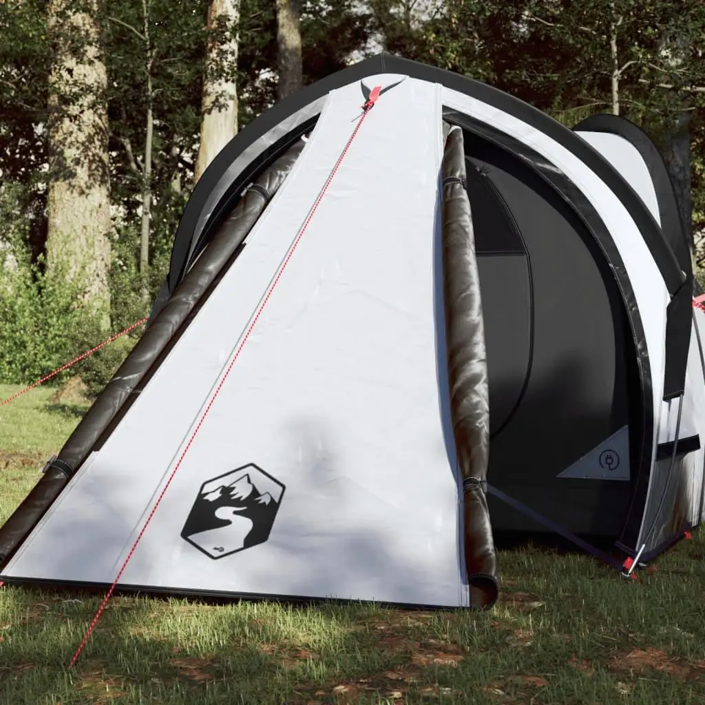 2-Person Waterproof Camping Dome Tent - White Blackout Fabric for Ultimate Comfort