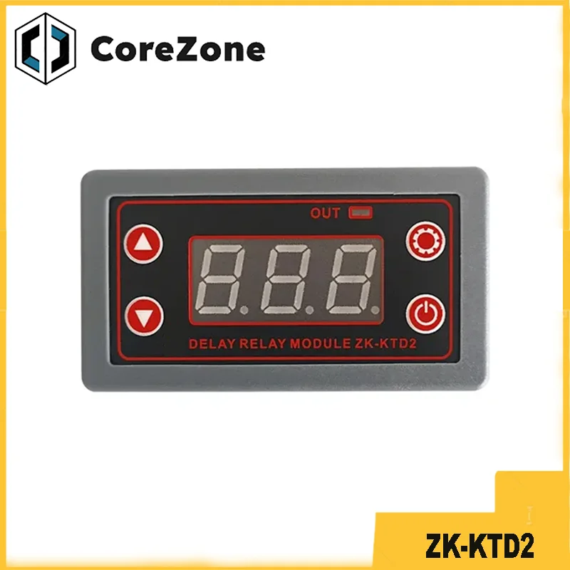 ZK-KTD2 Delay relay module 5v12v2v fully compatible trigger cycle timing industrial anti overshoot instrument