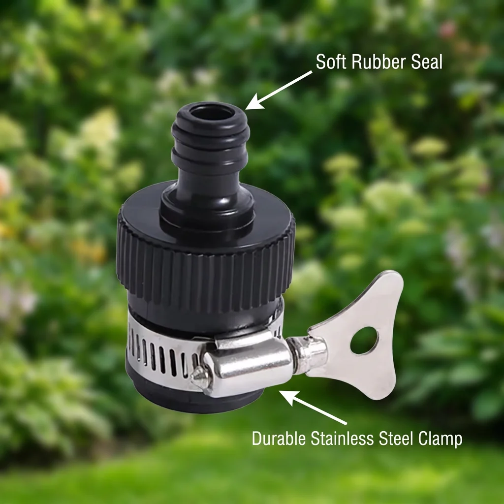 2PCS Garden Supplies Water Hose Tap Connectors Universal Adapter Faucet for Shower Irrigation Watering Fitting Pipe for 13-17m